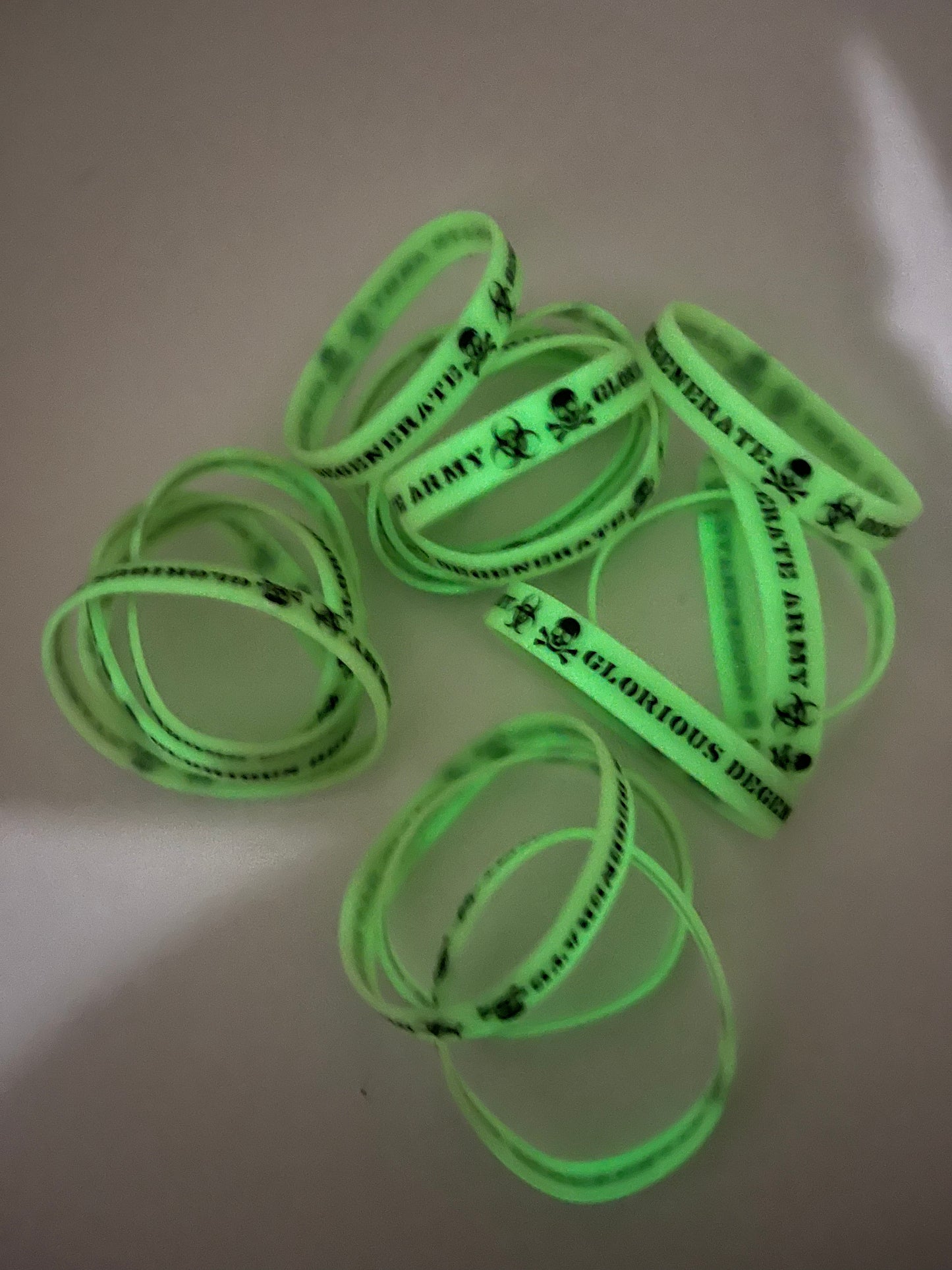 GLOW Green DEGENERATE ARMY Bracelet