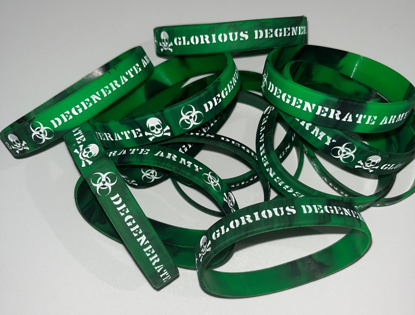 Green & Black DEGENERATE ARMY Bracelet
