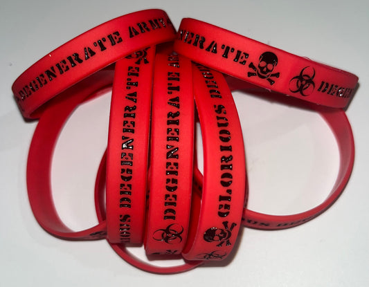 Red DEGENERATE ARMY Bracelet